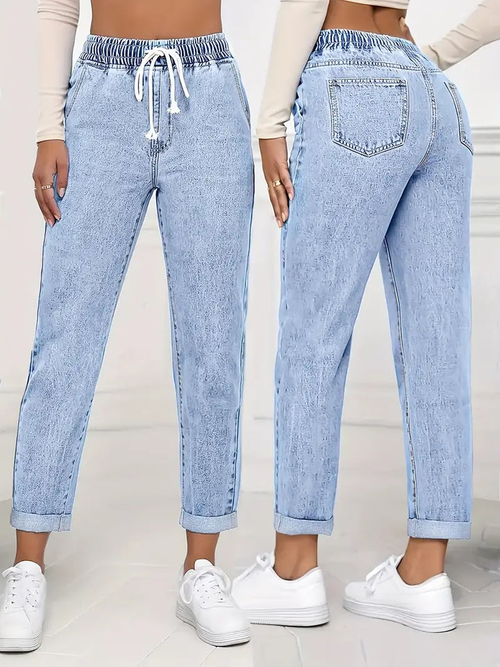 Sienna - High-Waisted Stretchable Denim Pants