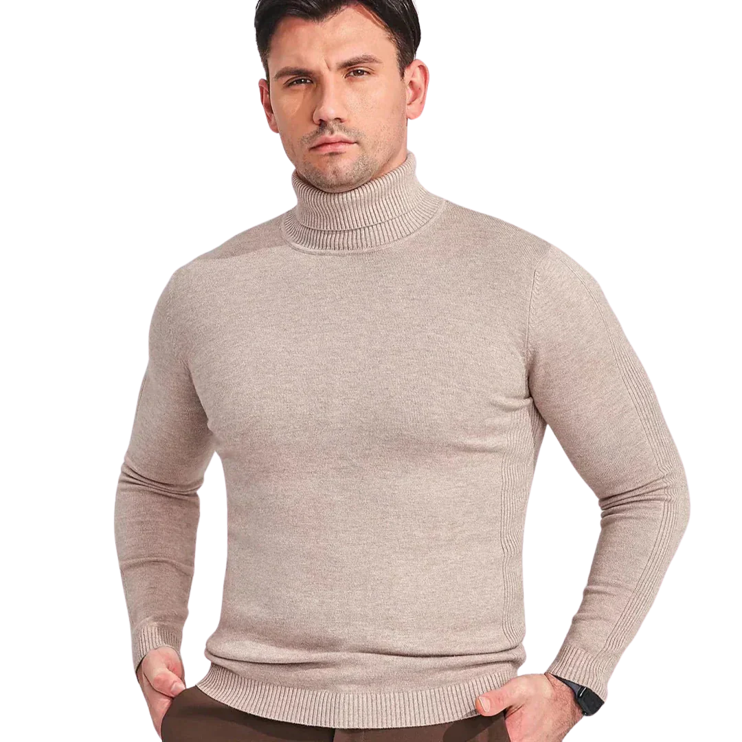 Abraham - Classic Knit Turtleneck Sweater