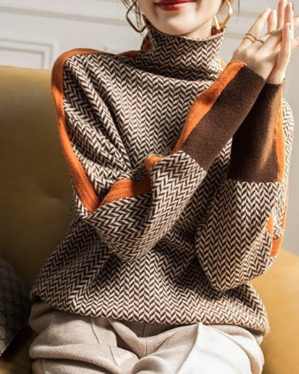 Amelie - Casual Turtle-neck Sweater