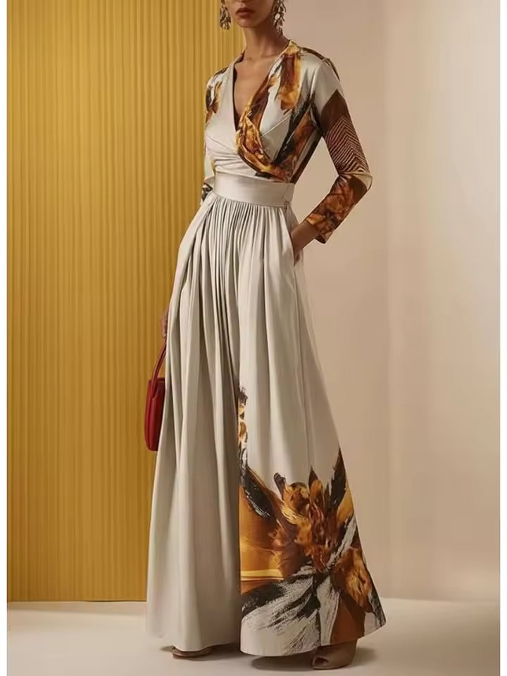 Amara - Women's Printed Slim Fit Jumpsuit