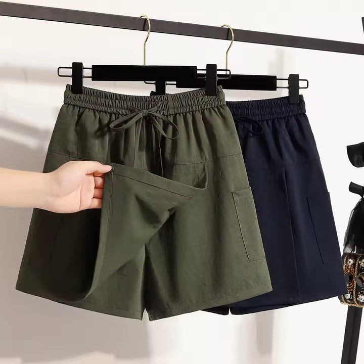 Alara - Elastic Waist Outdoor Shorts
