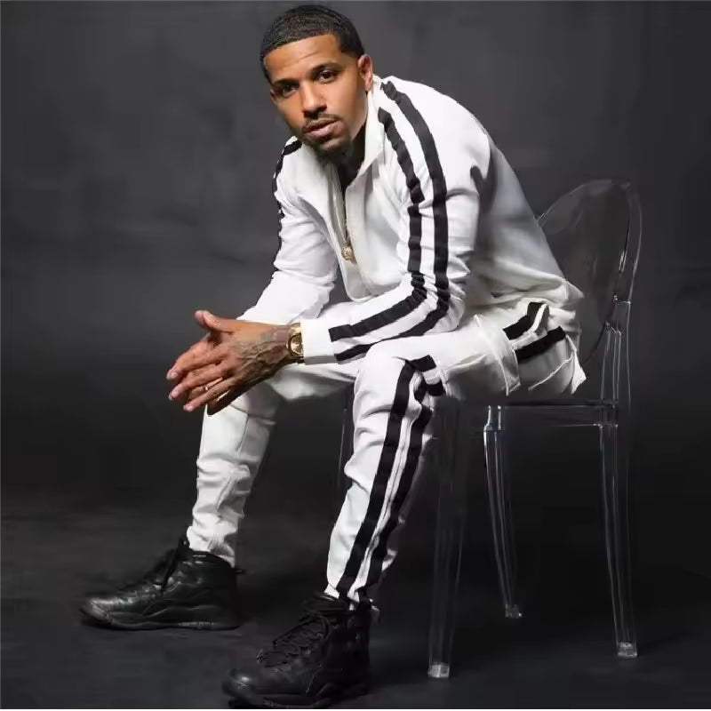 Christopher - Striped Sports Jogging Set for Men