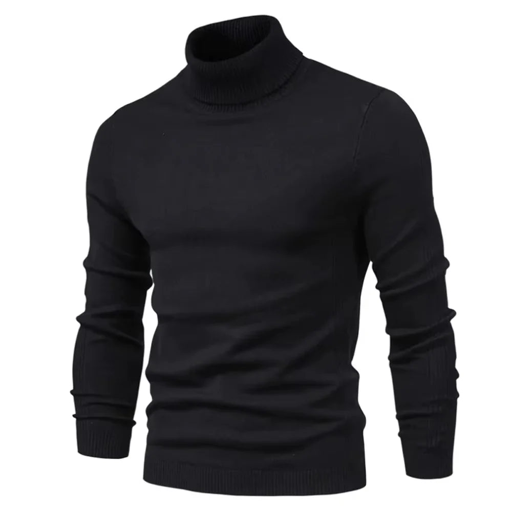 Abraham - Classic Knit Turtleneck Sweater