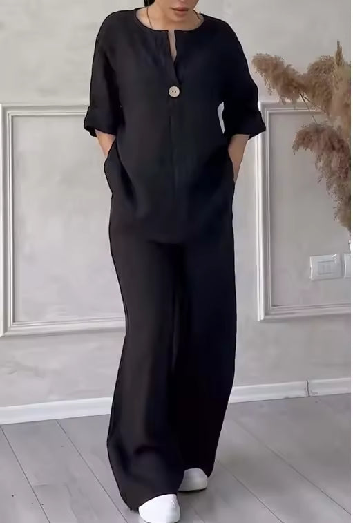 Olyssa - Women's Fashion Cotton-Linen Suit Pant