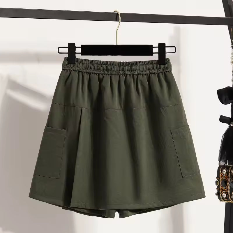 Alara - Elastic Waist Outdoor Shorts