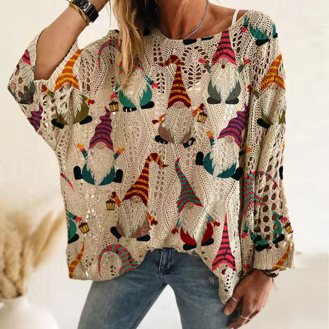 Emily - Crochet Christmas Pullover