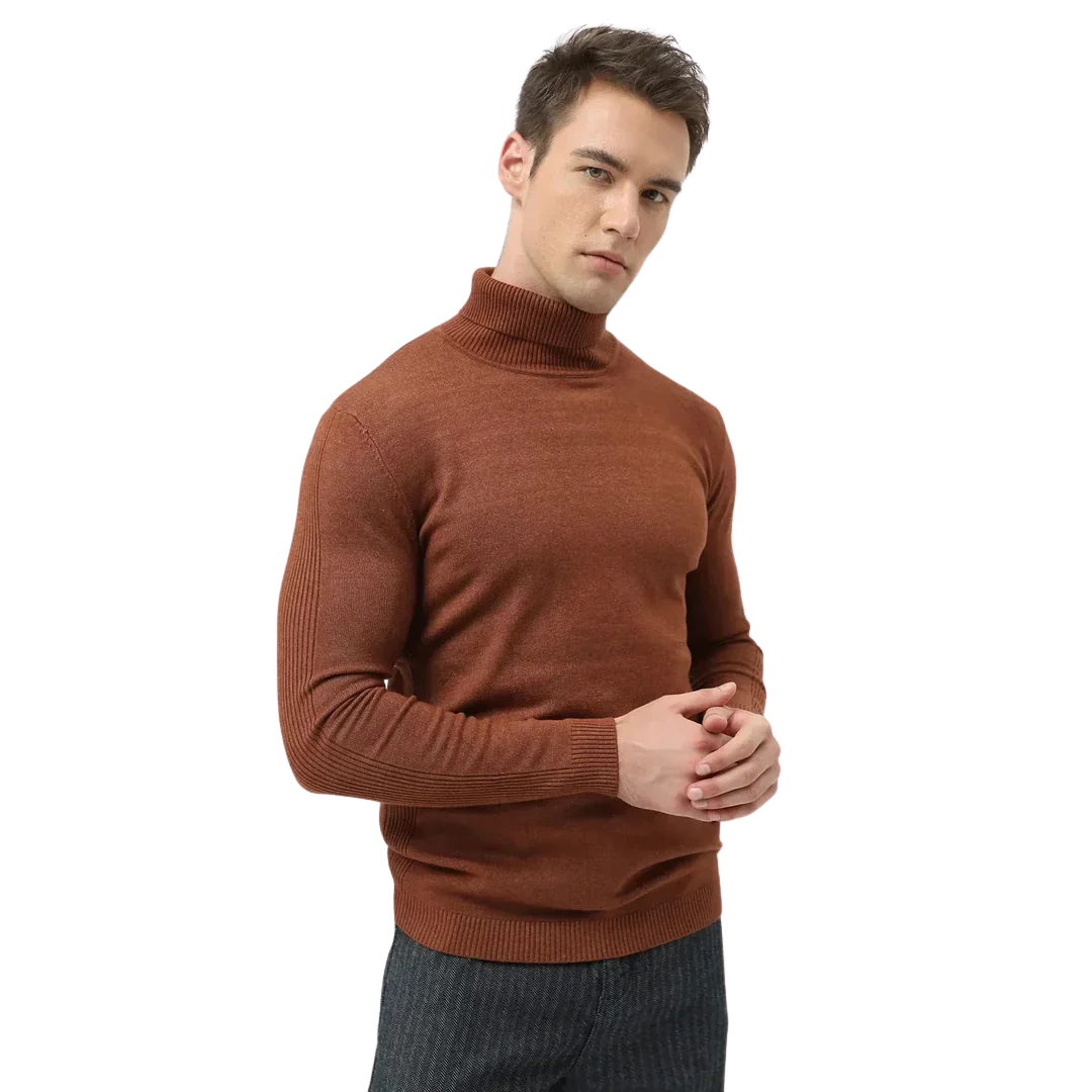 Abraham - Classic Knit Turtleneck Sweater