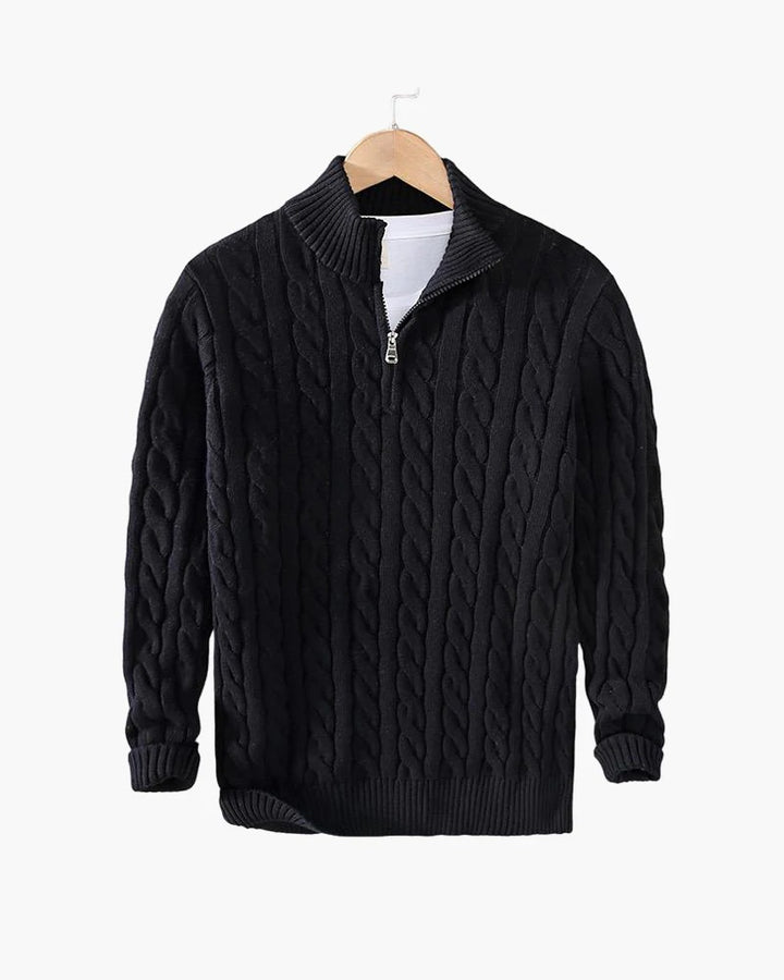 Lennox - Zip Cable Sweater