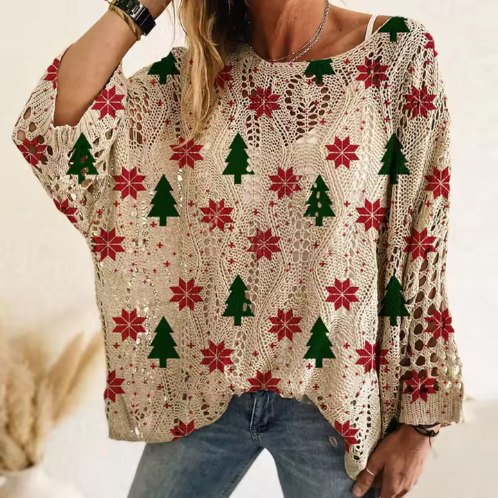 Emily - Crochet Christmas Pullover