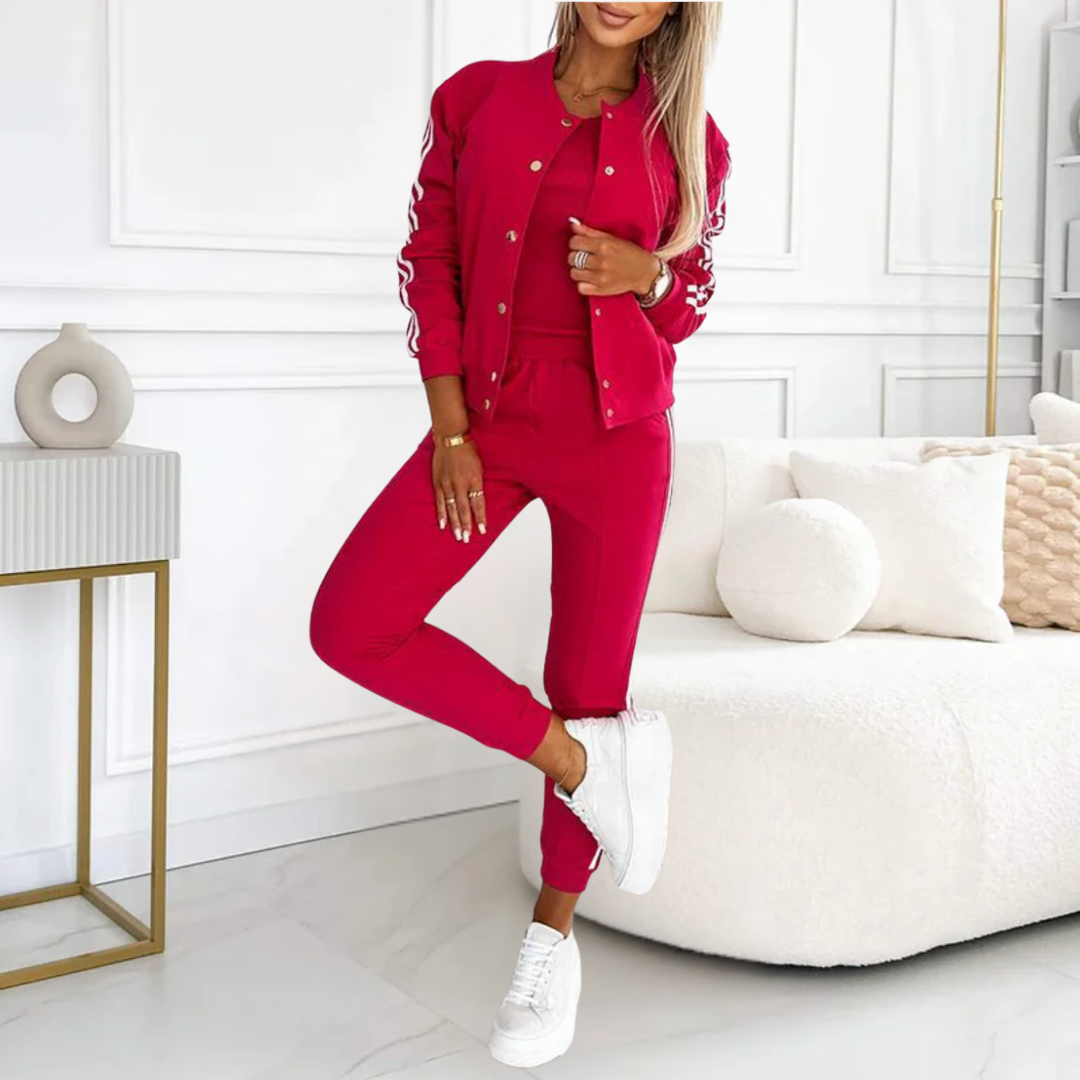 Giselle - Chic 3-Piece Tracksuit