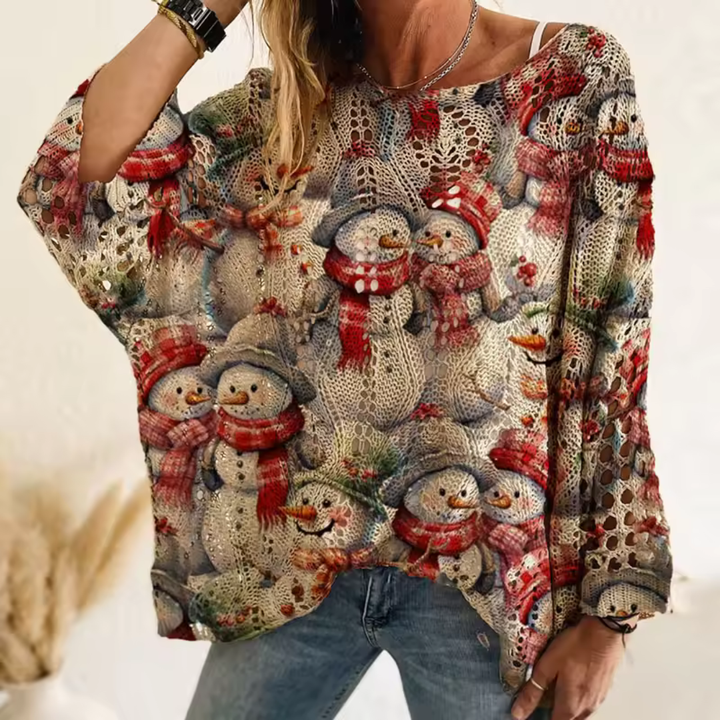 Emily - Crochet Christmas Pullover