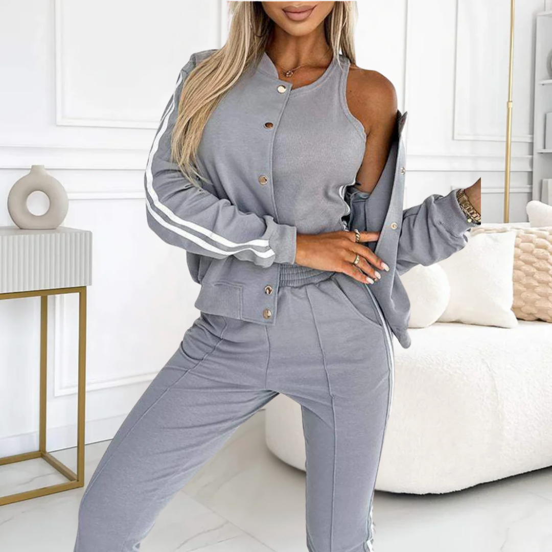 Giselle - Chic 3-Piece Tracksuit